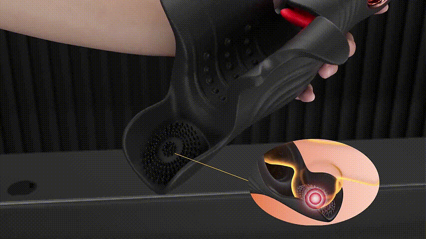 Triple-motor sensory experience animation