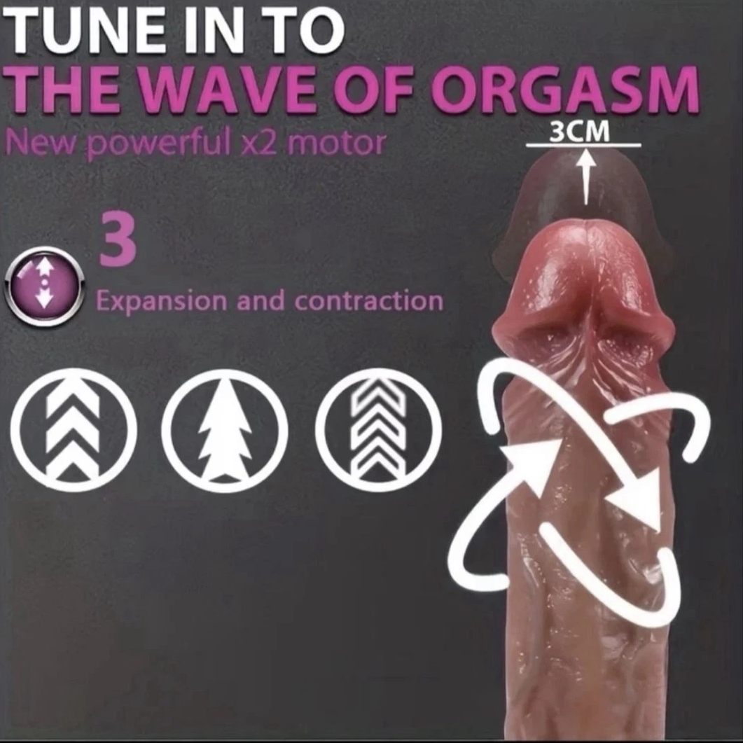 🔥🔥🥵Realistic Thrusting Heating Dildo Vibrator G-Spot Massager Sex Toys for Women
