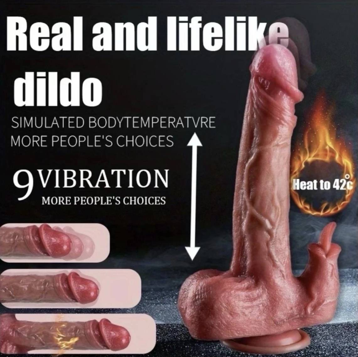 🔥🔥🥵Realistic Thrusting Heating Dildo Vibrator G-Spot Massager Sex Toys for Women