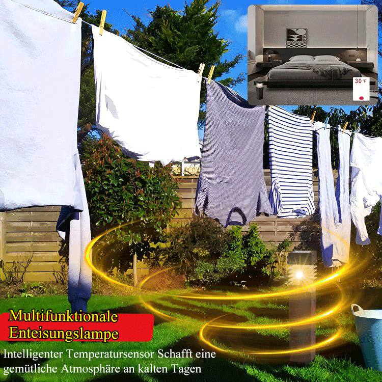 [Keine Stromkosten] Solar-Multifunktionslampe