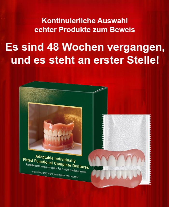 【 Essen + Trinken wie mit echten Zähnen】 Realistische & Anpassbare Zahnblende (Set für Oben + Unten) | Zahnarzt-Empfehlung | 3-Minuten Selbstanpassung | MedizinischerKunststoff 🦷✨