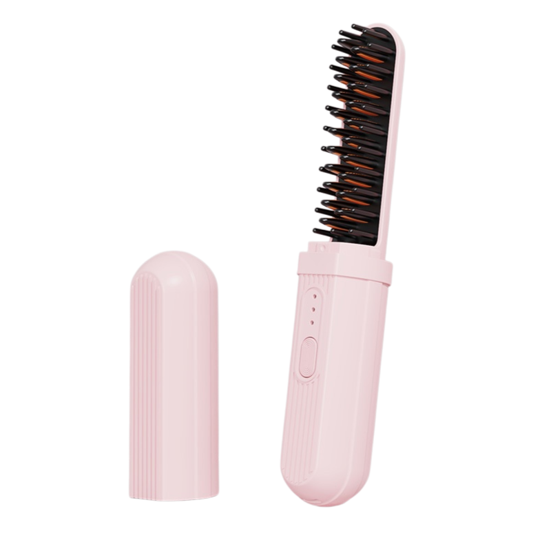 Nass- und Trockengebrauch Negativ-Ionen wiederaufladbare tragbare Haarglättungsbürste