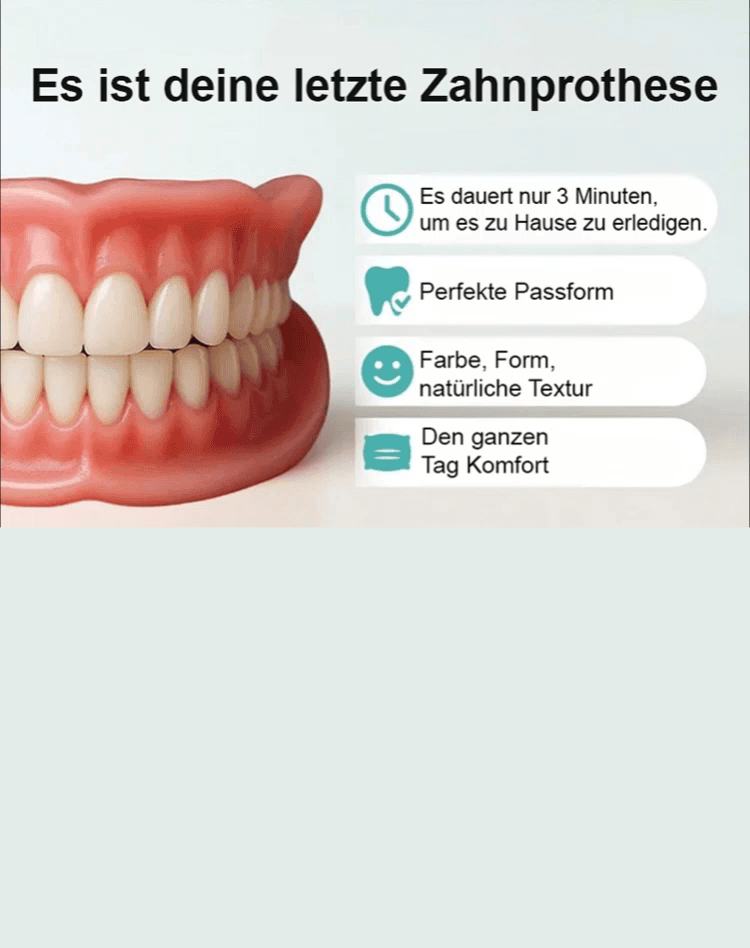 【 Essen + Trinken wie mit echten Zähnen】 Realistische & Anpassbare Zahnblende (Set für Oben + Unten) | Zahnarzt-Empfehlung | 3-Minuten Selbstanpassung | MedizinischerKunststoff 🦷✨