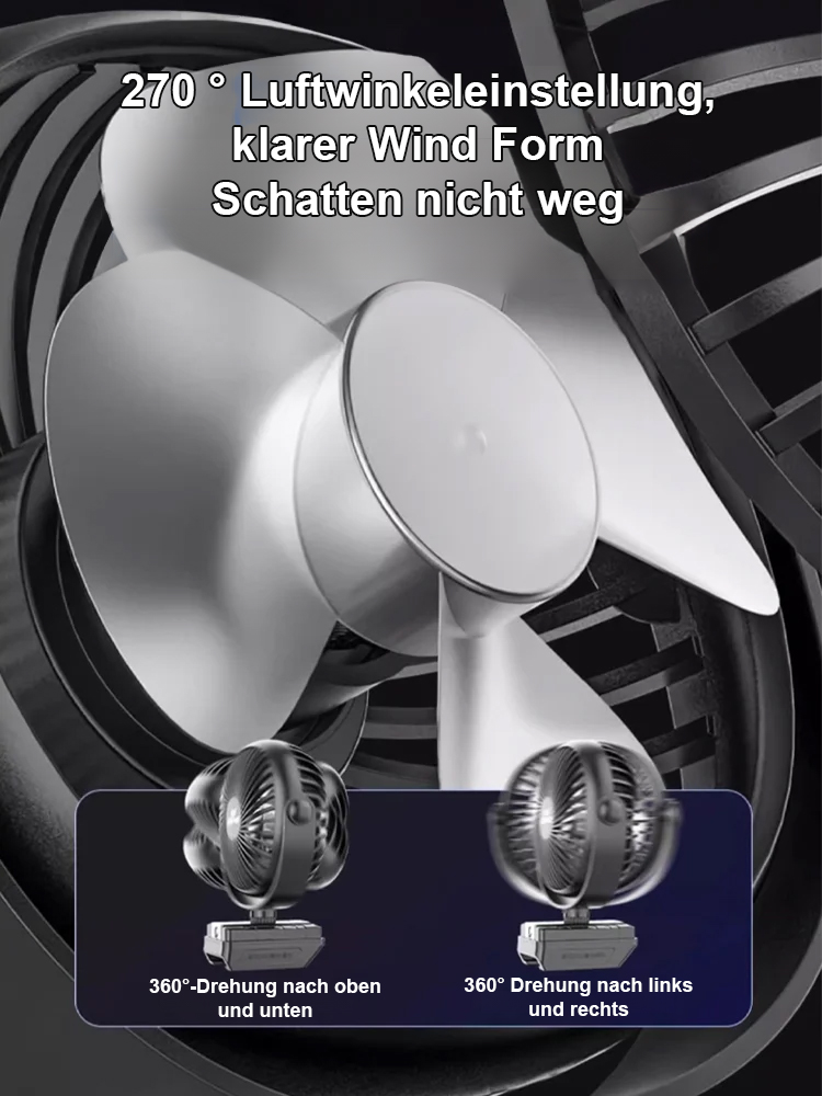 【Ultra-lange Akkulaufzeit】Kabelloser Lithium-Akku Outdoor-Multifunktionsventilator für den Hausgebra