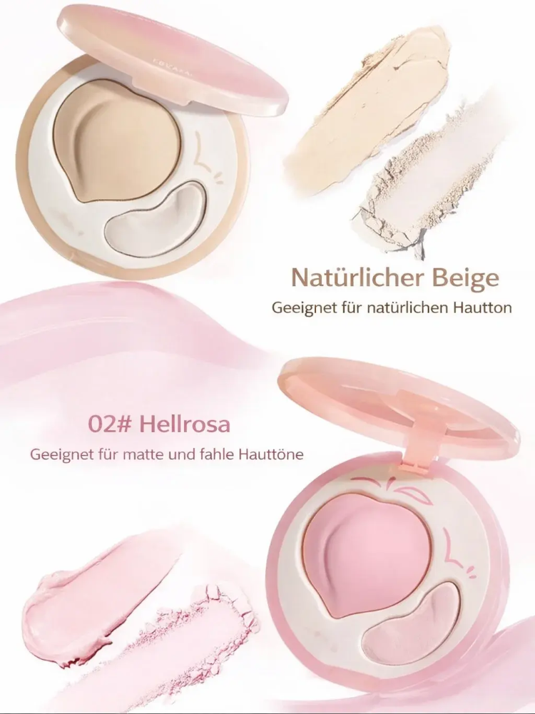 1+1 GRATIS | Dual-Effekt Highlighter & Contour Palette | Sofort-Glättung von Tränensäcken undFalten | Kaschiert Augenringe | 24h Halt 🌟