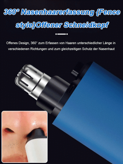 Deutscher wiederaufladbarer tragbarer Nasenhaarschneider