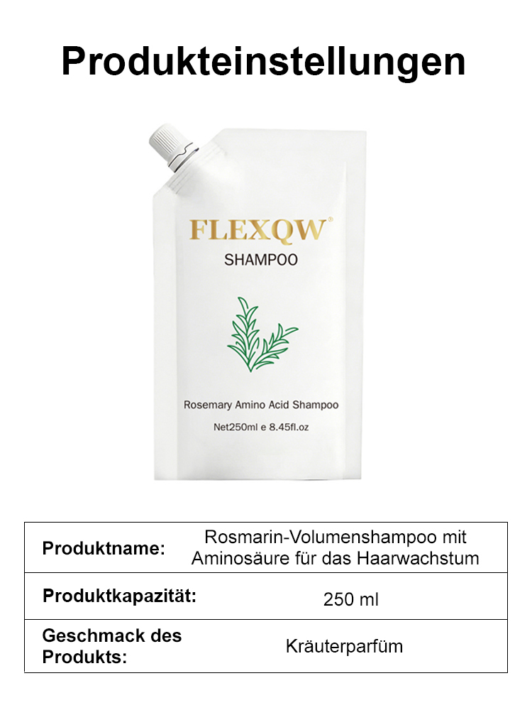 [Geld-zurück-Garantie]Rosmarin Aminosäure Shampoo | Von Dermatologen empfohlen | 10-fach Haarwuchs-Konzentrat | Stoppt Haarausfall | Mehr Volumen | Silikonfrei | Vegan 🌿✨