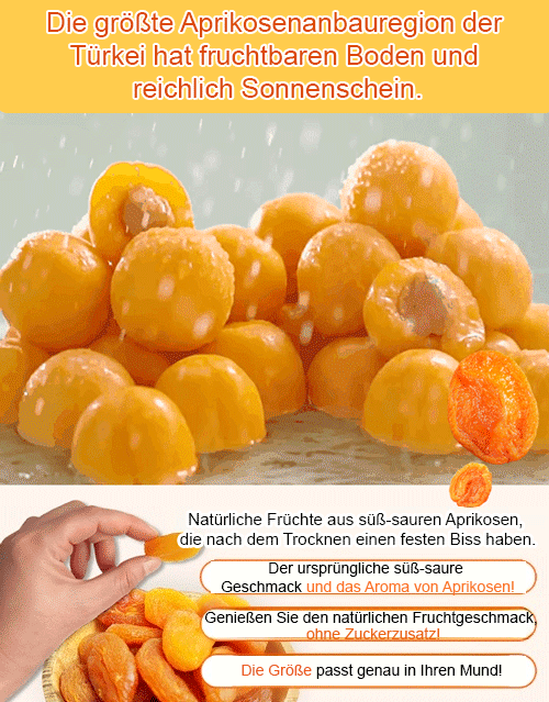 【Geld-zurück-Garantie】 Bio Soft-Aprikosen | 0% Zuckerzusatz & 0% Zusatzstoffe | Von Ärzten empfohlenes Naturprodukt 🍑☀️