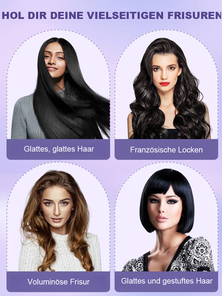 [Von Top-Stylisten empfohlen] Tragbarer 2-in-1 Salon-Haarstyler | Glätteisen und Lockenstab | Ionen-Haarpflege | TÜV- und CE-Zertifizierung 💇‍♀️✨