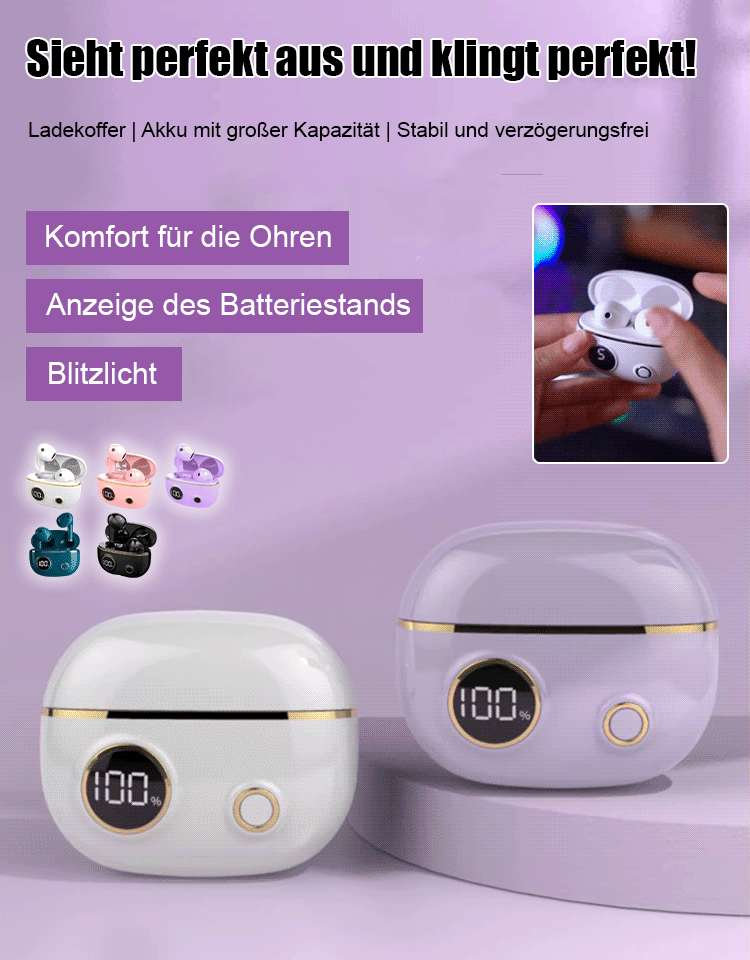 Bluetooth-Headset mit Digitalanzeige