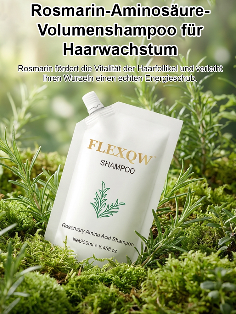 [Geld-zurück-Garantie]Rosmarin Aminosäure Shampoo | Von Dermatologen empfohlen | 10-fach Haarwuchs-Konzentrat | Stoppt Haarausfall | Mehr Volumen | Silikonfrei | Vegan 🌿✨