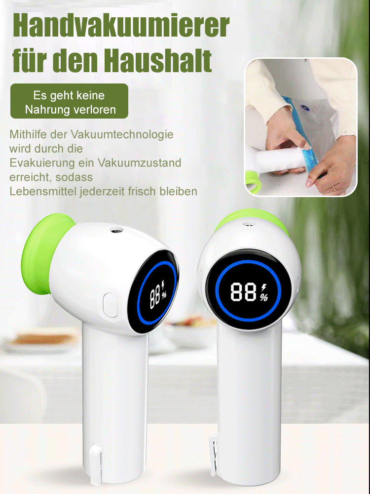 Multifunktionale Handstaubsiegelmaschine für sorgenfreie Frische.