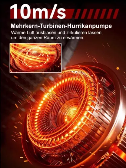 【Heute 50% sparen】Upgrade 360° Teleskop-Keramikheizer | 3S Schnellheizung bis60m² | 75% Stromersparnis | Leise & Sicher 🔥🏠