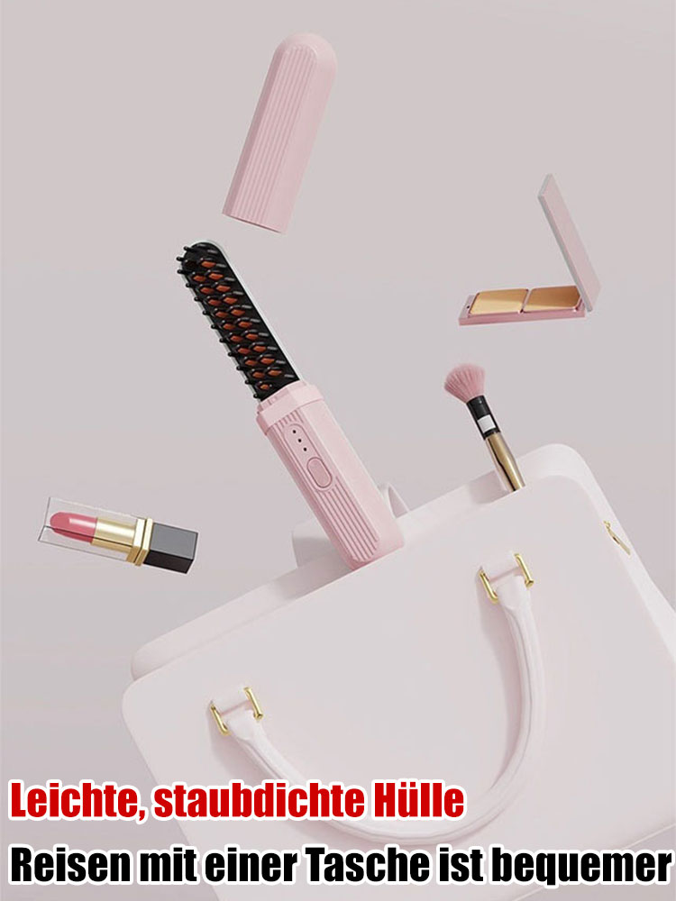 Nass- und Trockengebrauch Negativ-Ionen wiederaufladbare tragbare Haarglättungsbürste