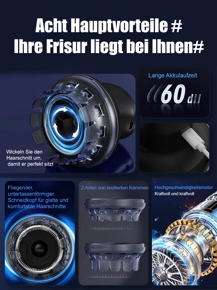 Selbstbedienungs-Haarschneidemaschine mit deutschem Schneidkopf