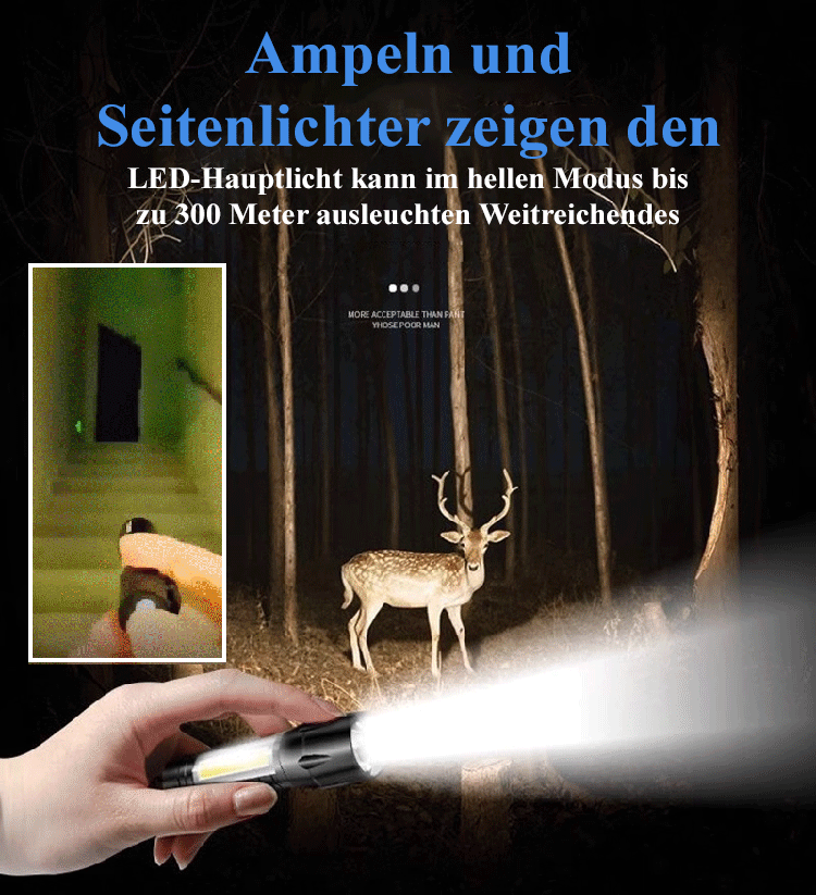 Superstarke Lichtquelle Mini-LED-Fokus-Taschenlampe