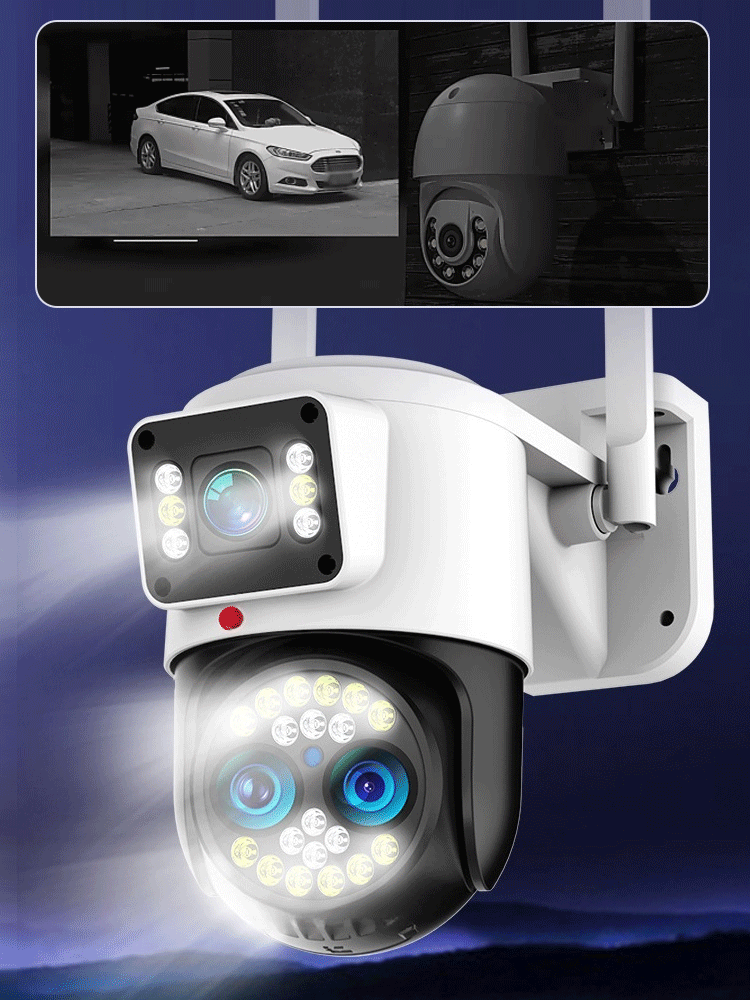 Kamera mit zwei Objektiven