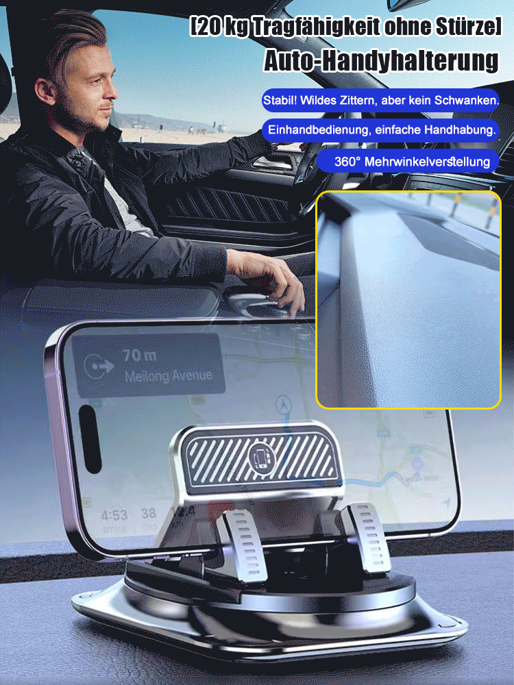 【20KG Tragkraft, kein Herunterfallen】Neu aufgerüstete Handyhalterung fürs Auto