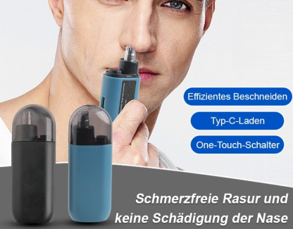 Deutscher wiederaufladbarer tragbarer Nasenhaarschneider