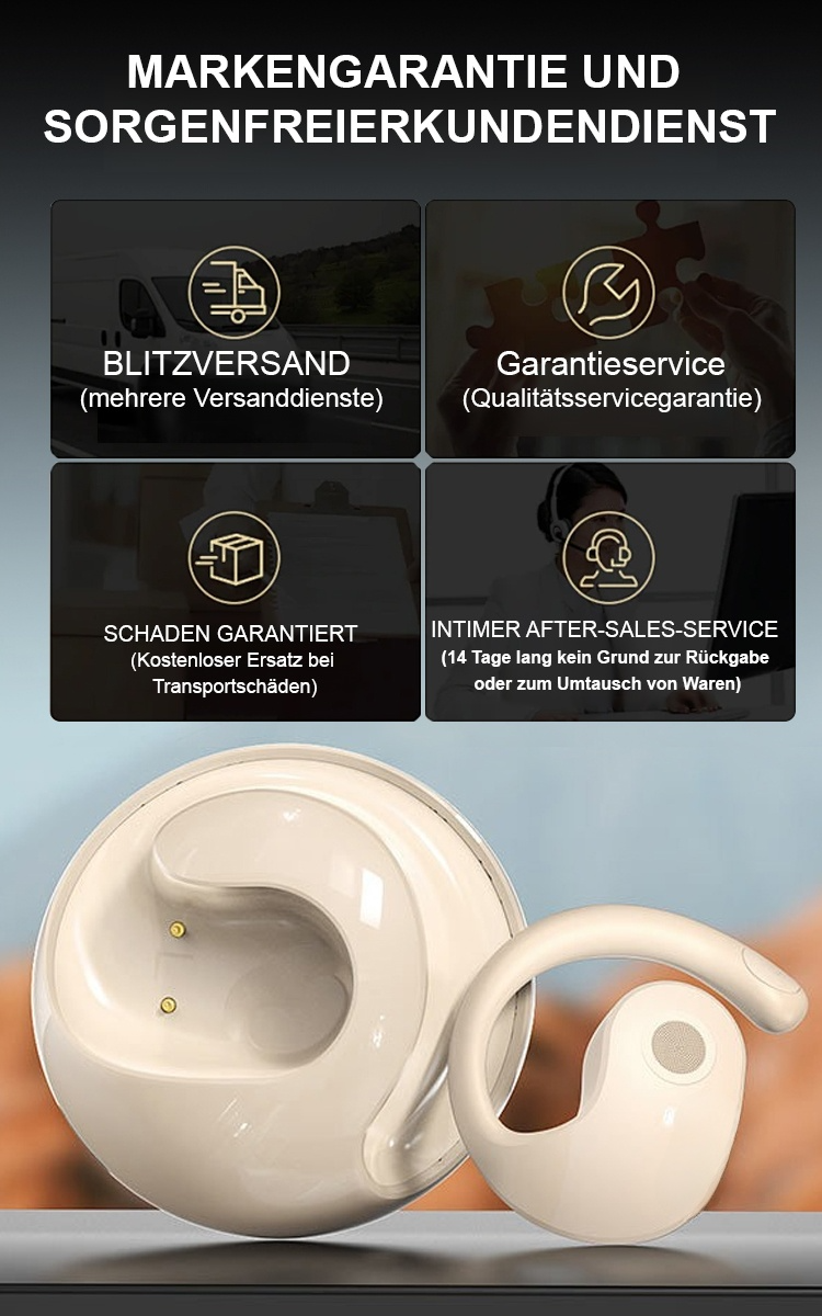 【Mehrsprachige KI-Simultanübersetzung】Intelligente kabellose Bluetooth-Übersetzungskopfhörer