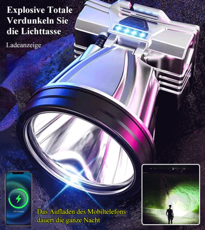 LED-Fernlichtscheinwerfer mit starkem Strahl