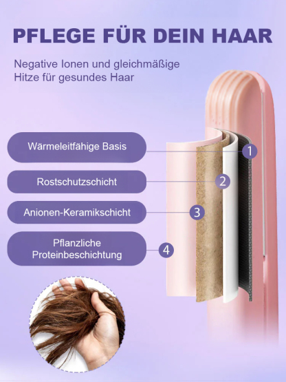[Von Top-Stylisten empfohlen] Tragbarer 2-in-1 Salon-Haarstyler | Glätteisen und Lockenstab | Ionen-Haarpflege | TÜV- und CE-Zertifizierung 💇‍♀️✨