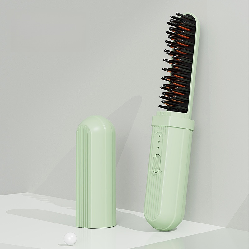 Nass- und Trockengebrauch Negativ-Ionen wiederaufladbare tragbare Haarglättungsbürste