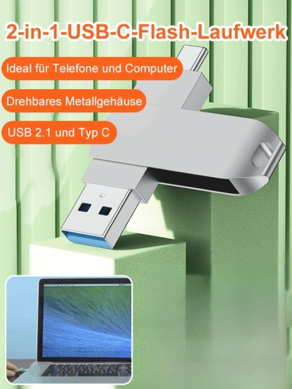 Rotierendes USB-Flash-Laufwerk aus Metall