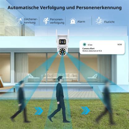 ICSee Gun Ball PTZ-Kamera mit zwei Objektiven
