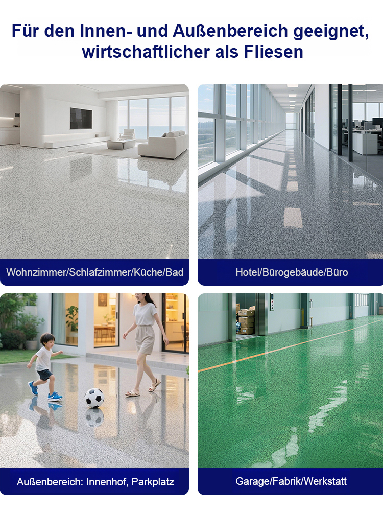 Marbleartige Harzbodenfarbe✨-30 Grad Celsius Umgebungstemperatur bleibt die Leistung stabil