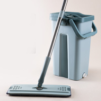 Lazy Hand-free Flat Mop (With Bucket)