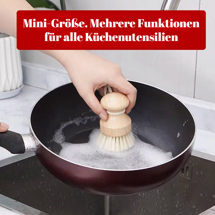 Bamboo Sisal Dish Scrub Brush