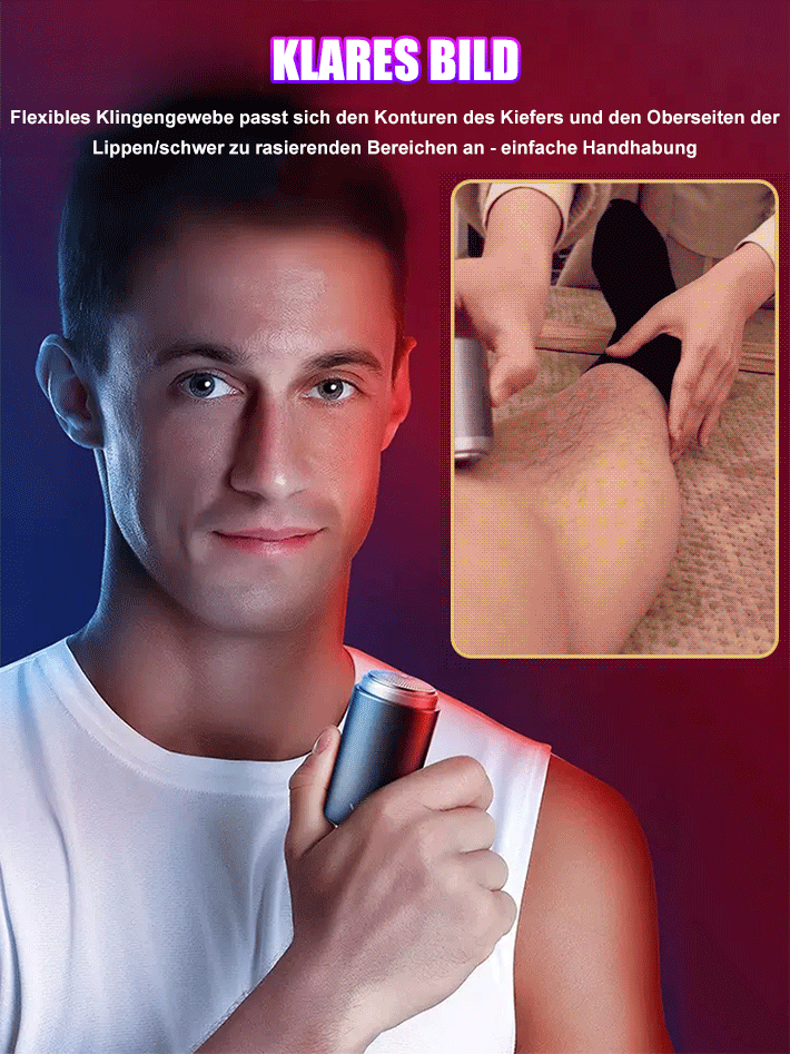 【1 Sekunde sauber】Elektrorasierer✨Sanft und unschädlich für die Haut