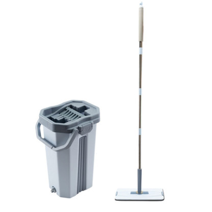 Lazy Hand-free Flat Mop (With Bucket)