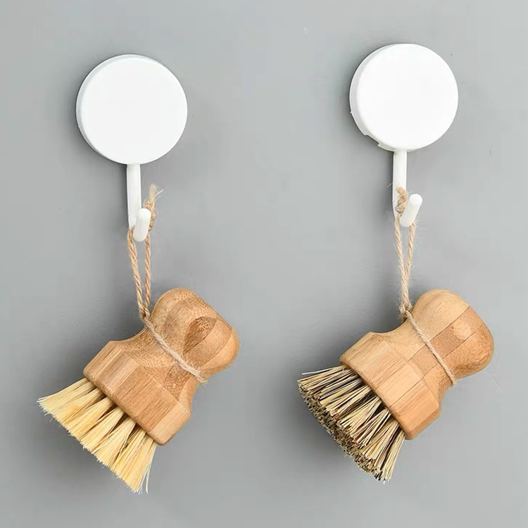 Bamboo Sisal Dish Scrub Brush