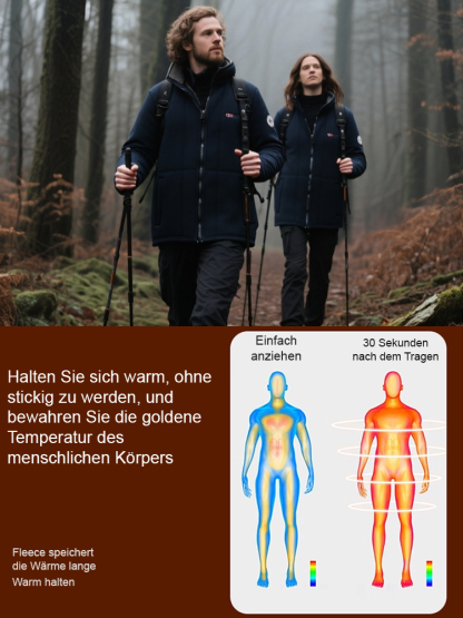 Export Norwegische einseitige doppelseitige Fleecejacke Herren