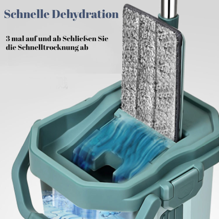 Lazy Hand-free Flat Mop (With Bucket)