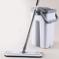 Lazy Hand-free Flat Mop (With Bucket)