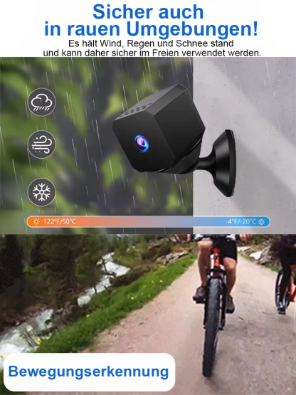 Drahtlose HD-Kamera✨Kein Stromnetz erforderlich, stabiler Betrieb in Umgebungen von -20℃ bis 50℃.