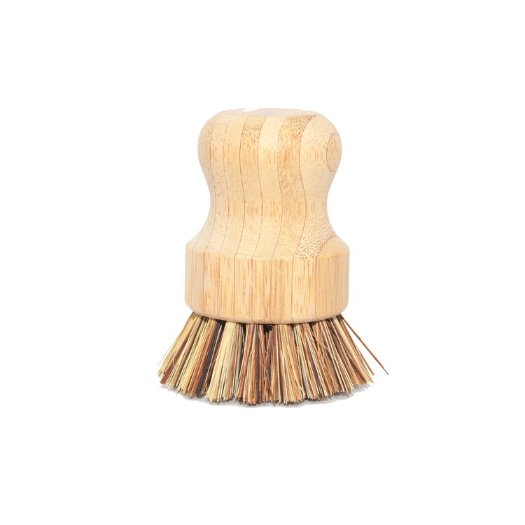 Bamboo Sisal Dish Scrub Brush