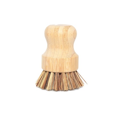Bamboo Sisal Dish Scrub Brush