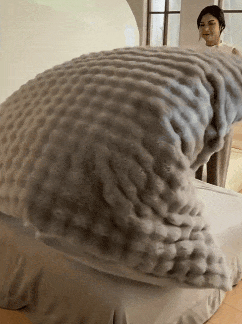  Sandwich-Kaninchenfell-Doppelseitige Decke ✨ Verkaufsschlager bei Heimtextil