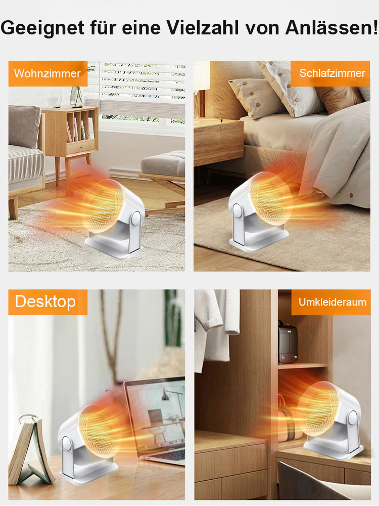 Wunderheizung für Zuhause🌟In nur 2 Sekunden können Sie einen Raum von 100 Quadratmetern auf 26 Grad heizen🌟 Selbst bei einer kontinuierlichen Nutzung von einer Woche betragen die Stromkosten nur 1 Euro🌟Mit 10 Jahren kostenloser Originalreparaturservice