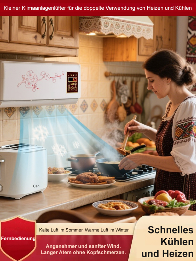 Hängen Sie es einfach an die Wand und es kann verwendet werden 🌟 In drei Sekunden bläst es kühle Luft mit 16 Grad 🌟 Ein ganzer Tag Betrieb verbraucht nur eine Kilowattstunde 🌟 Keine Installation erforderlich, einfach einstecken und verwenden 🌟