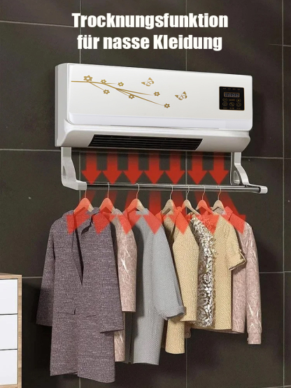 Hängen Sie es einfach an die Wand und es kann verwendet werden 🌟 In drei Sekunden bläst es kühle Luft mit 16 Grad 🌟 Ein ganzer Tag Betrieb verbraucht nur eine Kilowattstunde 🌟 Keine Installation erforderlich, einfach einstecken und verwenden 🌟