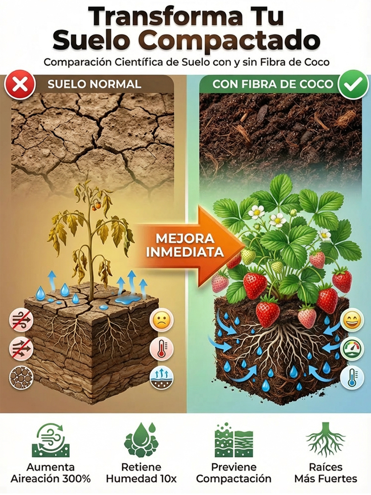 【100% Schädlingsfrei】Premium Kokos-Quellziegel (Ergibt 10L) | Nie wieder Erde schleppen | 5 Jahre Nutzbar & Torffrei | 50% Rabatt + Gratis Messbecher 🪴