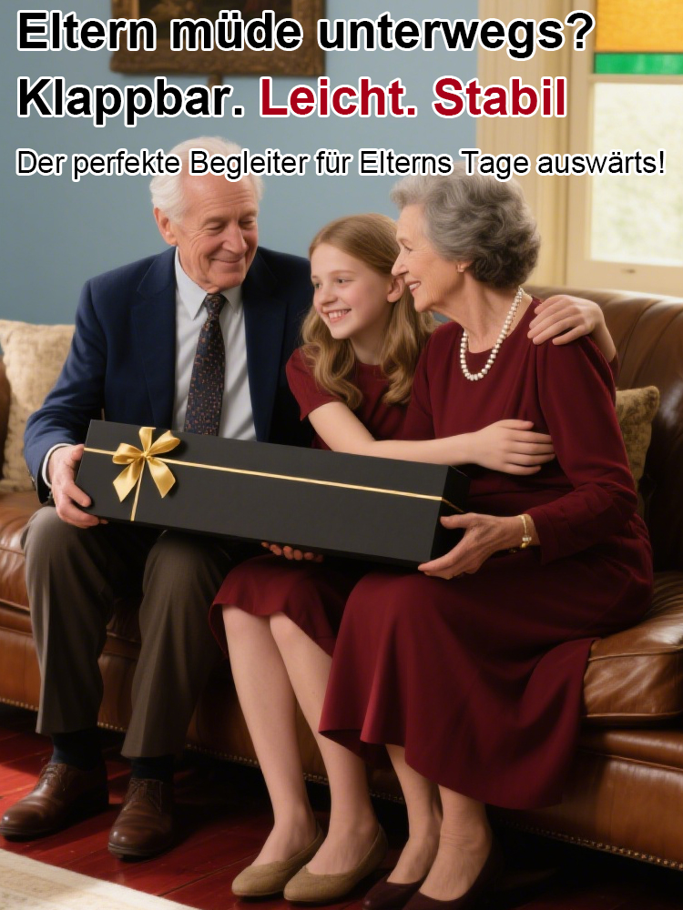 In 1 Sekunde zum Stuhl entfalten, in 2 Sekunden zurück zum Stock 🌟 Kippen beim Sitzen ausgeschlossen. Gewinner des Red Dot Design Awards 🌟 Rost- und verformungsfrei für 50 Jahre🌟