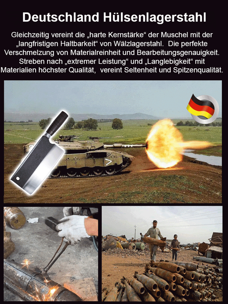 Solinger Schmiedemesserfamilie🌟Jahrhunderte alte geschmiedete Kugellagerstahlmesser🌟Verwendet Kugellagerstahl-Schmiedetechnologie🌟Jedes Messer durchläuft 63 präzise Schmiedeprozesse🌟Nach 10.000 Schnitten bleibt es scharf🌟