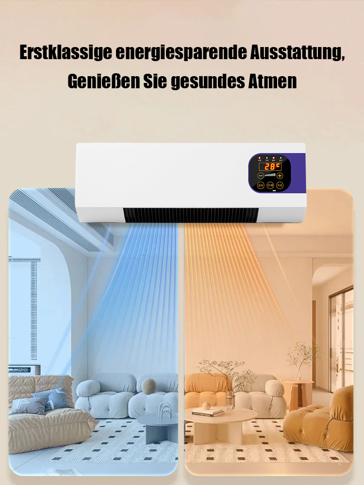 Verbraucht in zwölf Stunden nur eine Kilowattstunde. 🌟 Bläst in drei Sekunden kalte Luft und senkt die Temperatur schnell auf sechzehn Grad Celsius. 🌟 Keine externen Geräte nötig, einfach einstecken und verwenden. 🌟