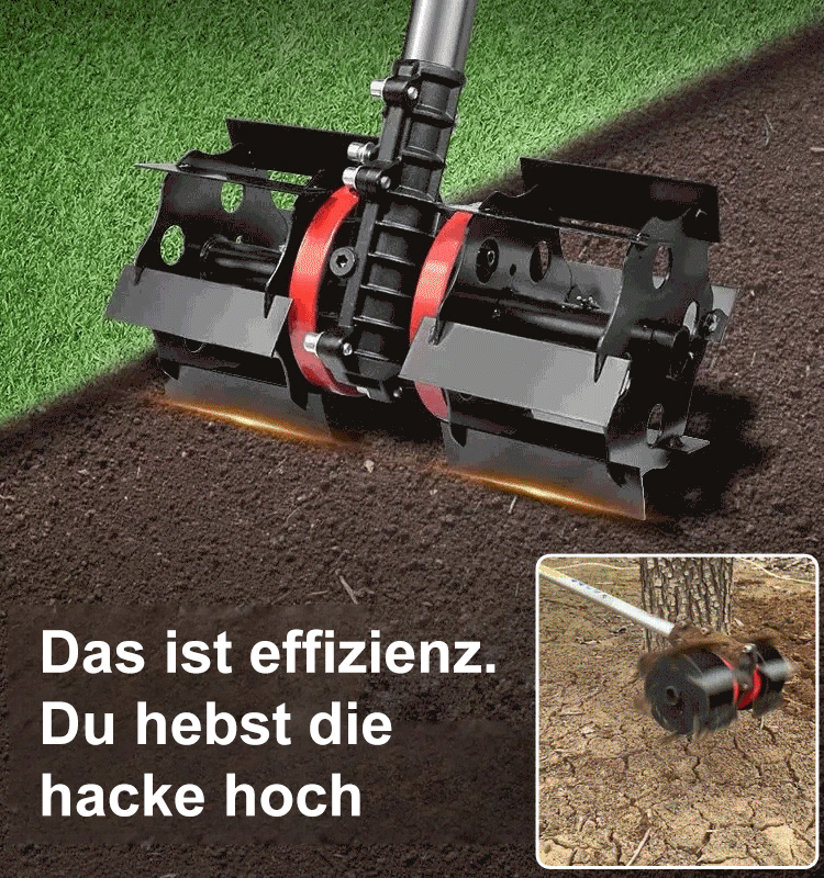 10 Minuten für die Bearbeitung von 500 Quadratmetern 🌟 Manganstahlklingen in Militärqualität, 40% mehr Schneidkraft als herkömmliche Geräte 🌟 Beseitigt das Nachwachsen von Unkraut vollständig.